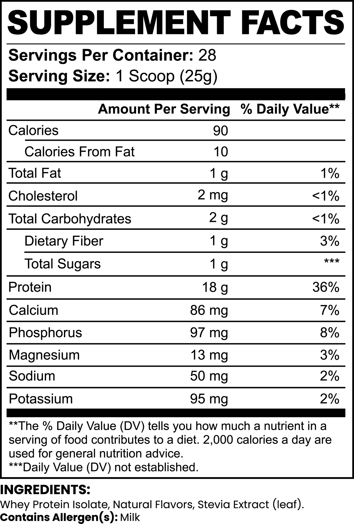 Dark Star Pure 3 100% Whey Protein Isolate (Chocolate)